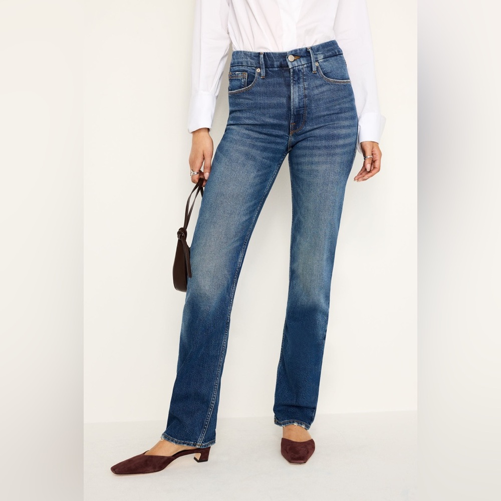 Good American Good Icon Straight Jeans Indigo605 – 16 Plus NWT
